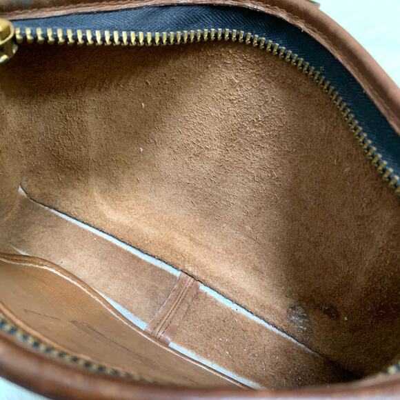 COACH Vintage NY Brown Leather 3-way BASIC BAG Clutch Wristlet Shoulder Bag 9455 - Picture 14 of 16